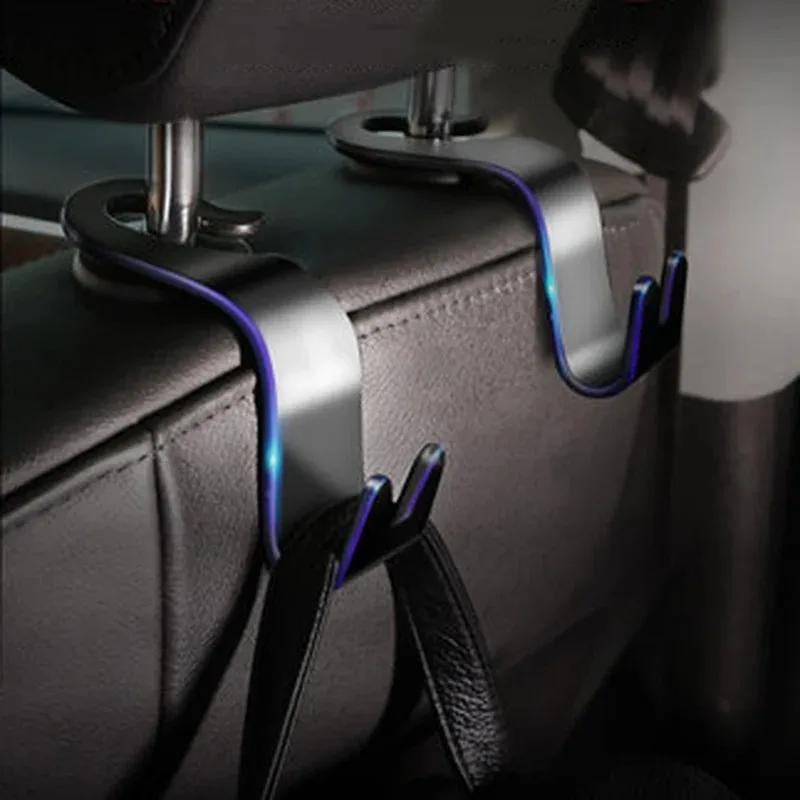 Universal Auto Seat Headrest Hook Storage Hanger Car Vehicle Hooks Back Seat Organizer Holder Clip Car Interior Accessories