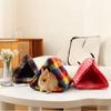 Semi-Enclosed Rabbit Cotton Nest Thickened Soft Pet Hideaway Hut Comfortable Warm Guinea Pig Plaid Nest For Small Animal