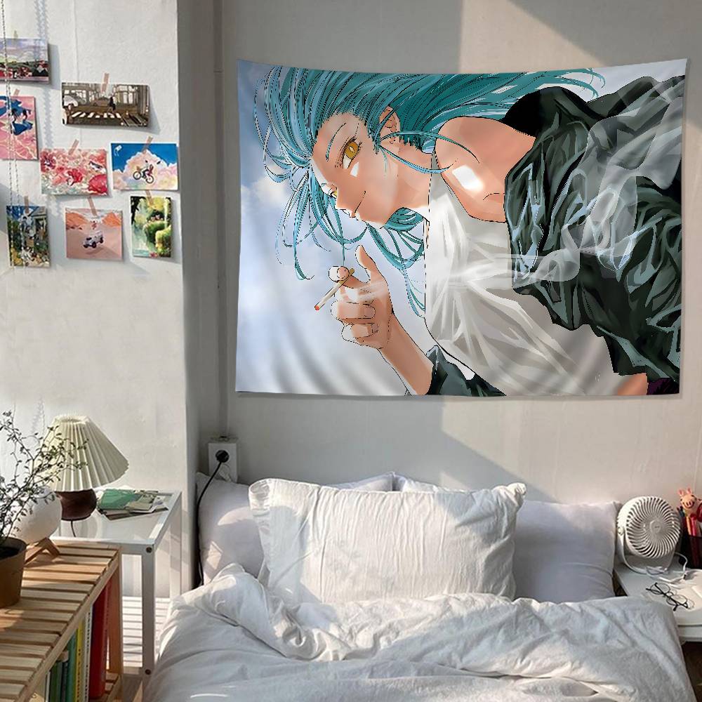 SSakamoto Days Anime Printed Large Wall Tapestry Indian Buddha Wall Decoration Witchcraft Bohemian Hippie Decor Blanket