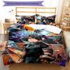deku 3pcs Bedding Set Duvet Cover Closure Includes 1 Duvet Cover & 2 Pillowcases for All Seasons Bedroom Home Dorm Decor