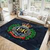 Royal Engineers A.F.C Design Crystal Velvet Carpet Cozy Non?Slip Printed Rug For Bedroom Living Room Entrance