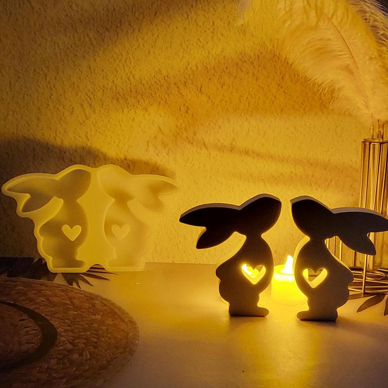 Easter Rabbit Silicone Mold Resin Casting Molds Non-stick Handmade Soap Moulds Creative Silicone Mold Art Crafts Tools For
