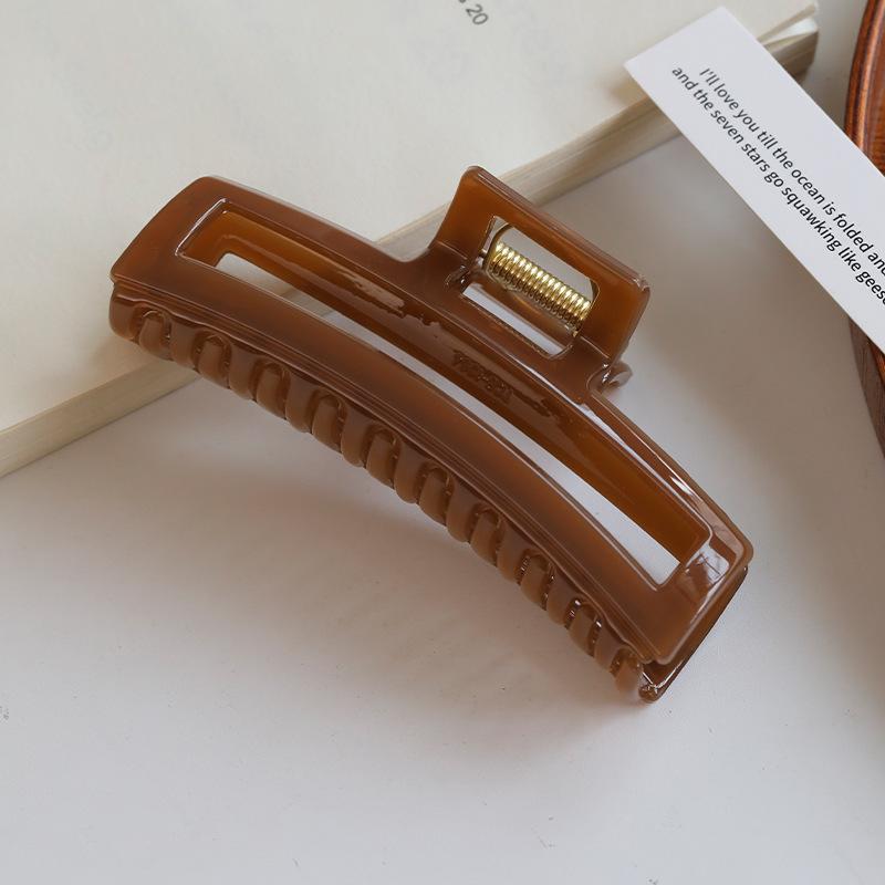 Exquisite Acrylic Claw Clip for Thick Hair - Large High-End Shark Hairpin