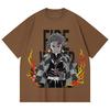 230 Gsm 100% Cotton Demon Slayer V116 Tanjiro Print Unisex Heavy Cotton T Shirt