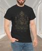 Ornate Ganesha Gold Black Hindu Elephant God Graphic T-Shirt
