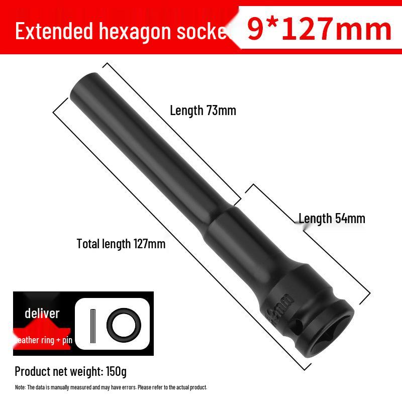 Ultra-Thin Long Thin-Wall Impact Socket Wrench for Motorcycle & Electric Vehicle Repair