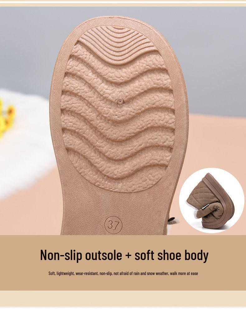 2025 Women's Winter Plush Snow Boots - Warm, Non-Slip, Lightweight Booties
