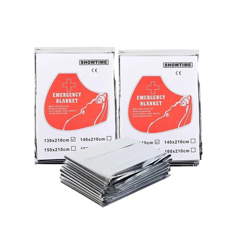 Portable Emergency Thermal Blanket: Outdoor Survival, Anti-Freeze, Anti-Hypothermia, Thick Aluminum Foil for Camping and First Aid.