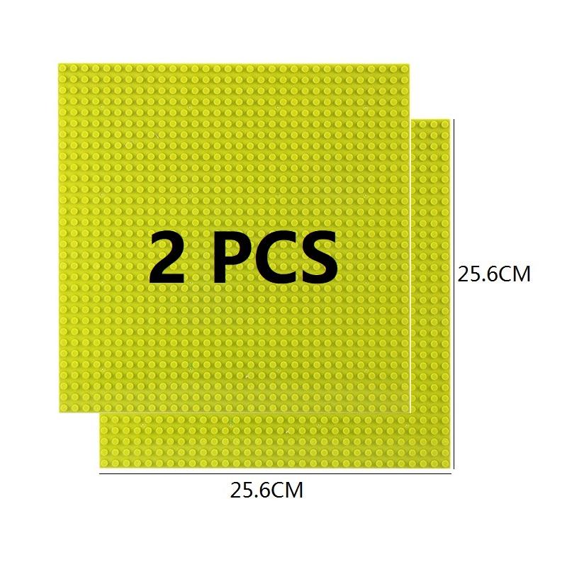 2PCS Classic Baseplates 32x32 16x32 Dots Base Plate MOC Blocks Plastic Building Bricks Assembly Compatible Brand City Friends