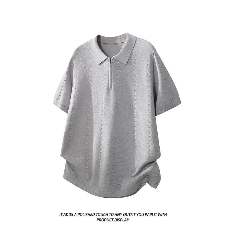2026 Trendy Japanese Style Men's Loose Knit Short Sleeve 