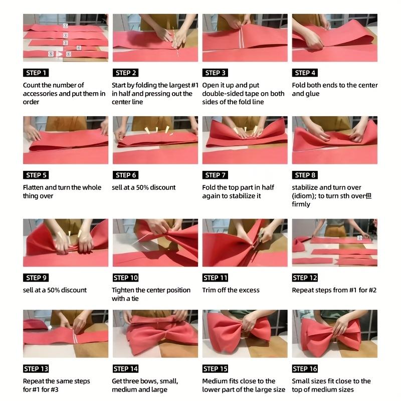 Giant Pink EVA Bow Set for Weddings Birthdays 3D Ribbon Bow DIY Decoration Material, Wedding Decorations