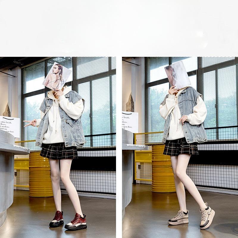High-top Shoes Sports Shoes Flat Casual Women's Shoes Retro Ankle Boots