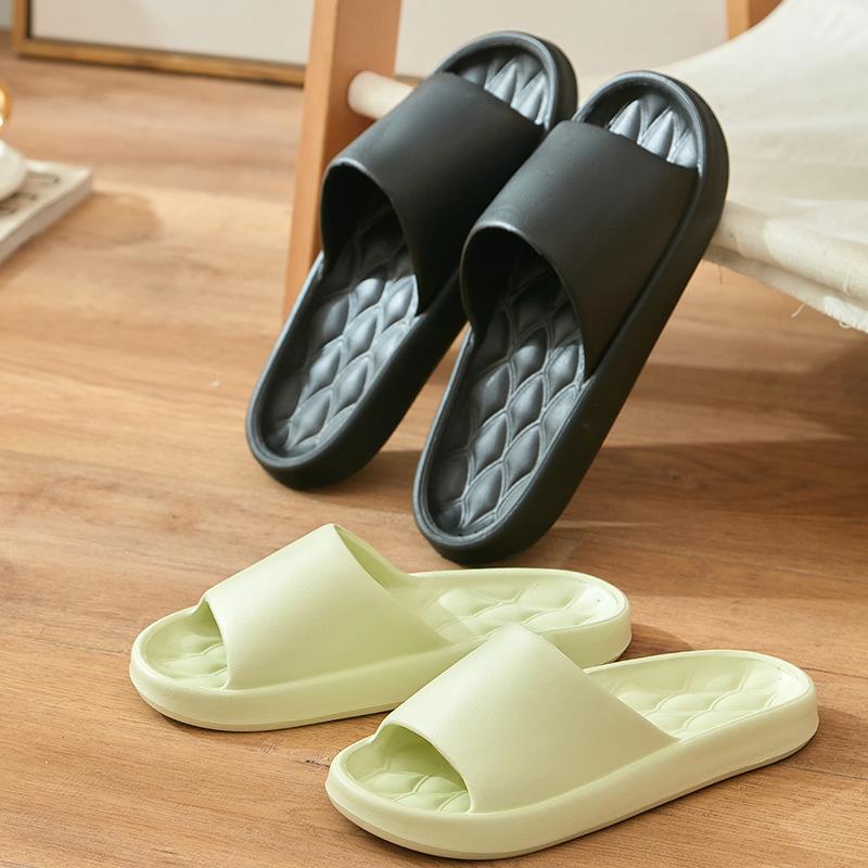 Slippers for Men, Family Bathroom, Bath, Anti Slip EVA Slippers for Women, Summer Couple, Indoor Home, Thick Sole