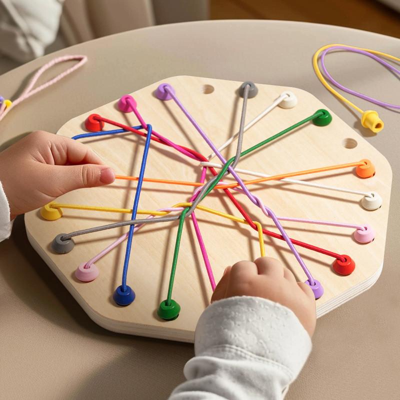 Rope Breaking Game Logic Puzzle Game With Wooden Material For Child Focus And Cognitive Growth