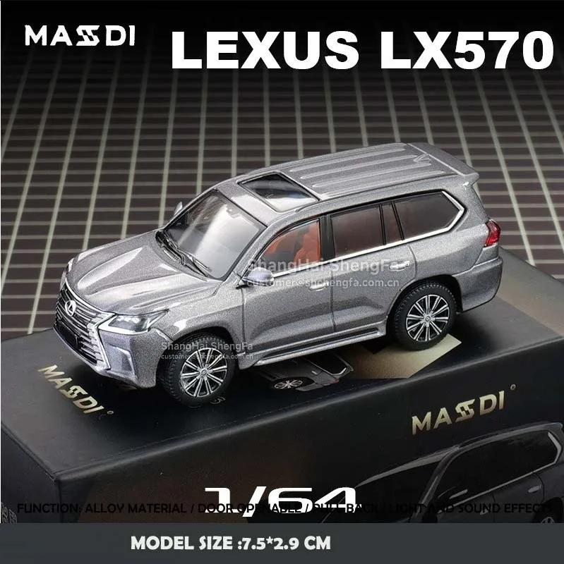 

Simulation 1/64 Lexus LX570 Off-Road SUV Alloy Car Model Simulated Collection Ornament Diecast Miniature Voiture Toy Vehicle Man темно-серого