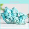 Ninetails Fox Resin Figurine With Natural Crystal Stones For Desktop Decor Gift For Friends