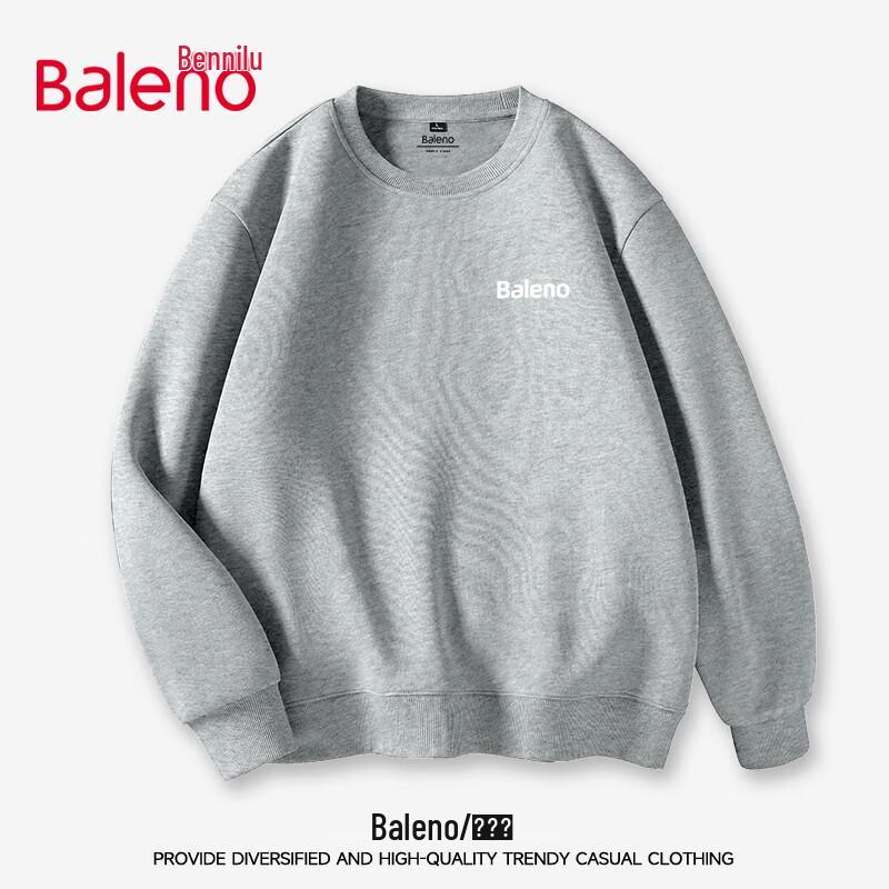 Baleno Men's Loose Fit Heavyweight Round Neck Sweatshirt