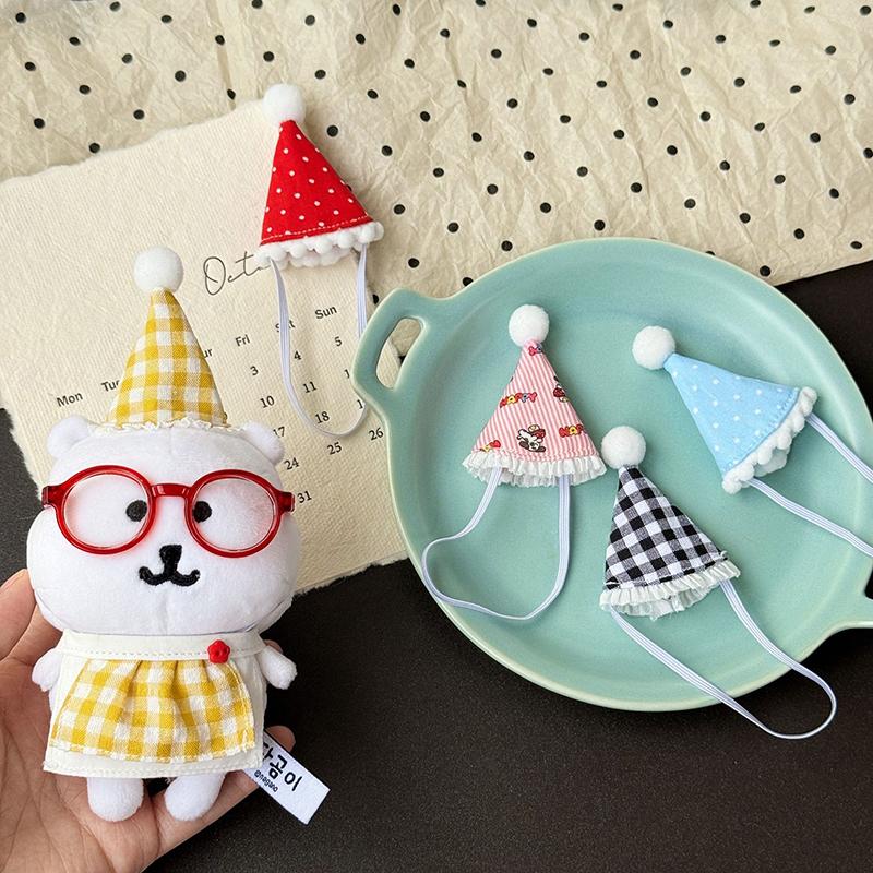 1 Pcs Cute Doll Mini Birthday Hats Doll Hat Head Covers Cartoon DIY Doll Decoration Toy For Children