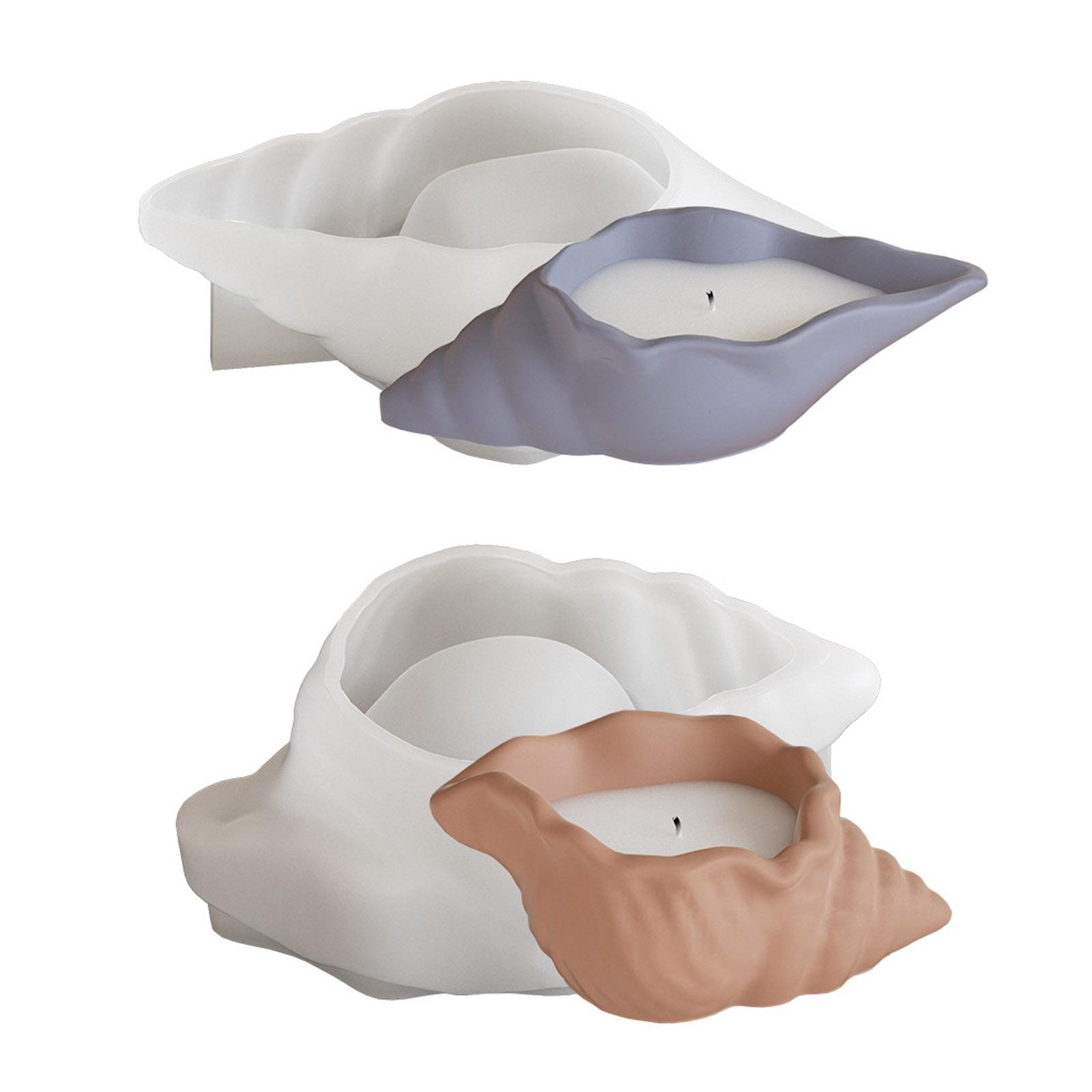 

Коробки из эпоксидной смолы для ракушек, формы для домашнего декора, художественные силиконовые формы для хрустальных эпоксидных коробок для ракушек и восковых подставок для свечей A