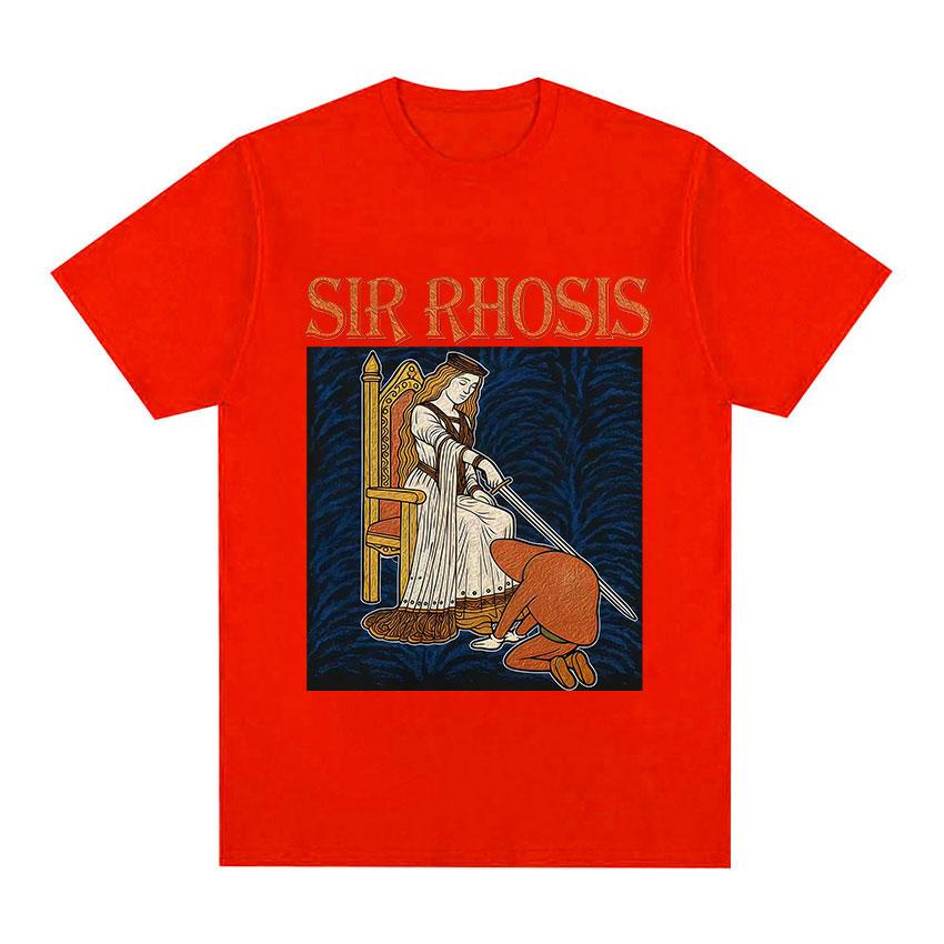Sir Rhosis Medieval Tshirt Funny Drunk Knight Meme Graphic TShirt Men Women Vintage Oversized 100 Cotton Short Sleeve T Shirt S