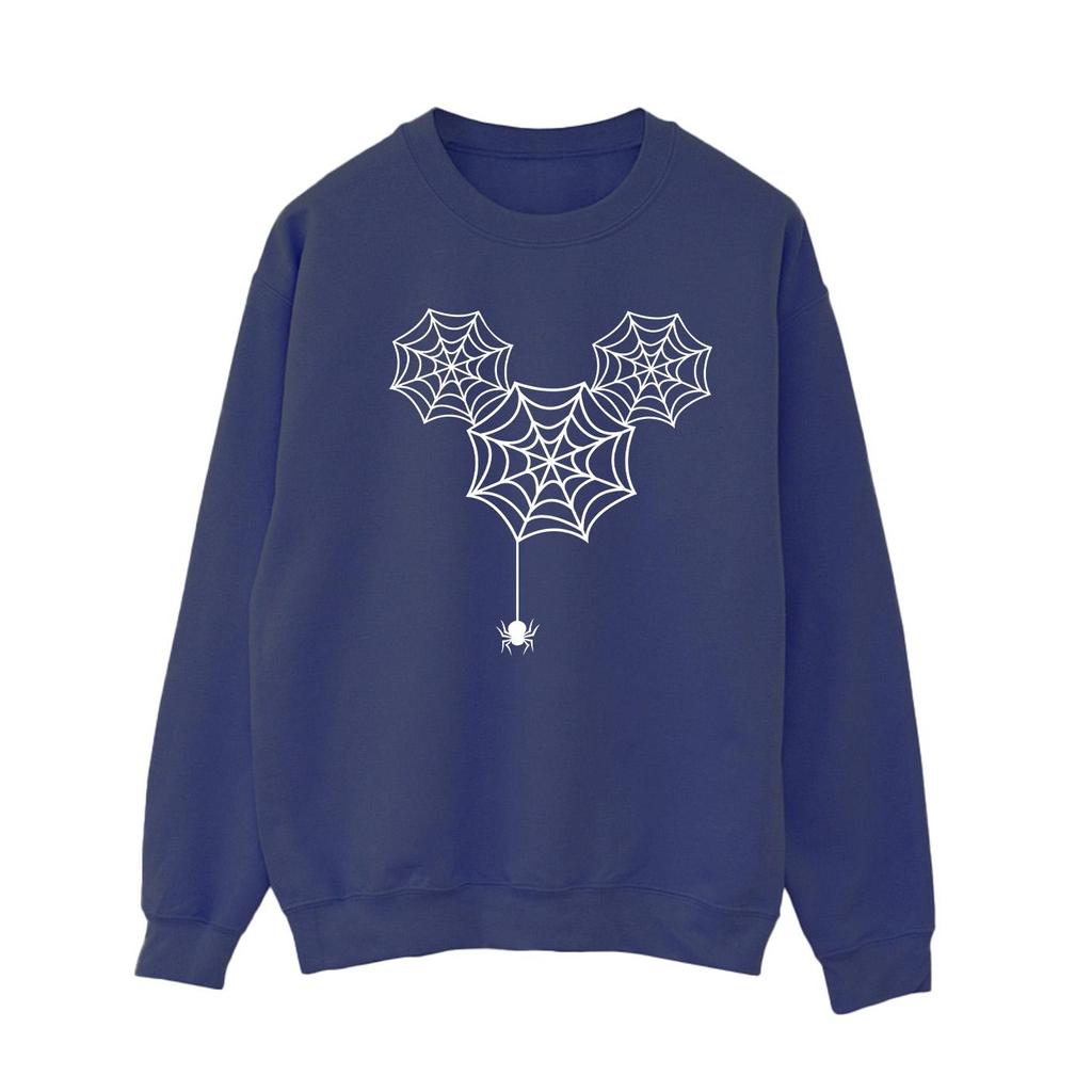 Disney Womens/Ladies Mickey Mouse Spider Web Head Sweatshirt