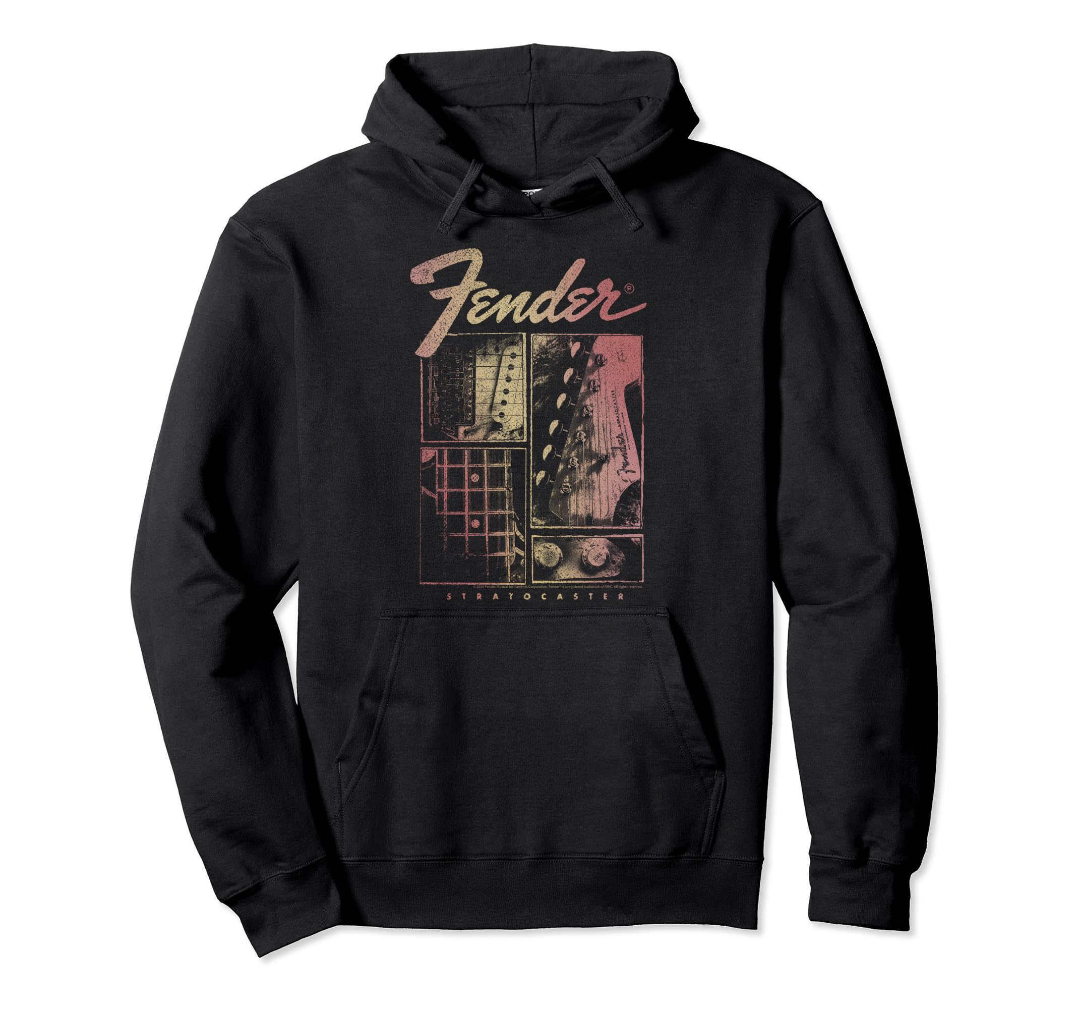 

Fender Stratocaster Panels Hoodie чорний