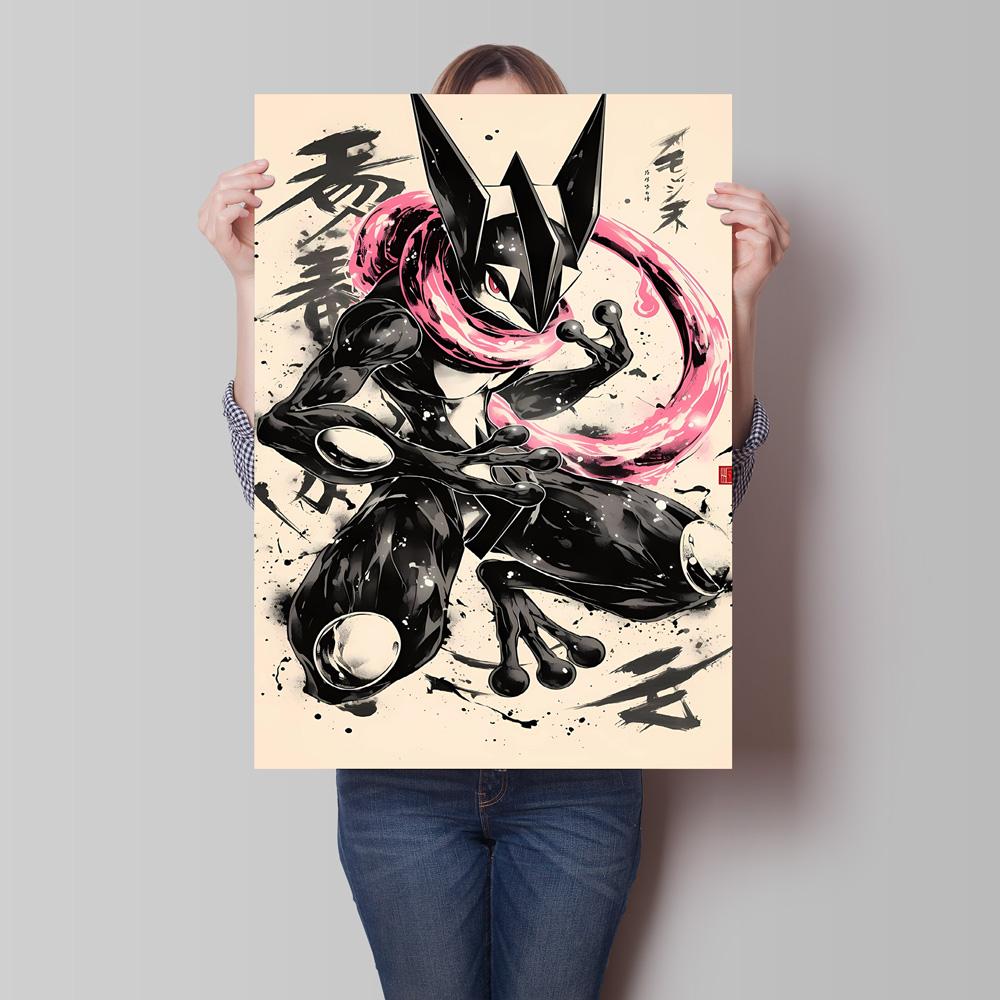 Canvas Prints Pokemon Greninja Classic Anime Posters Wall Art High Definition Images Modern Home Living Room Decor Children Gift