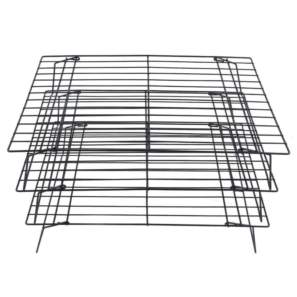 13 Inch Iron Baking Rack 3 Layer Non Stick Cooling Racks for Cooking Baking Cake Biscuits