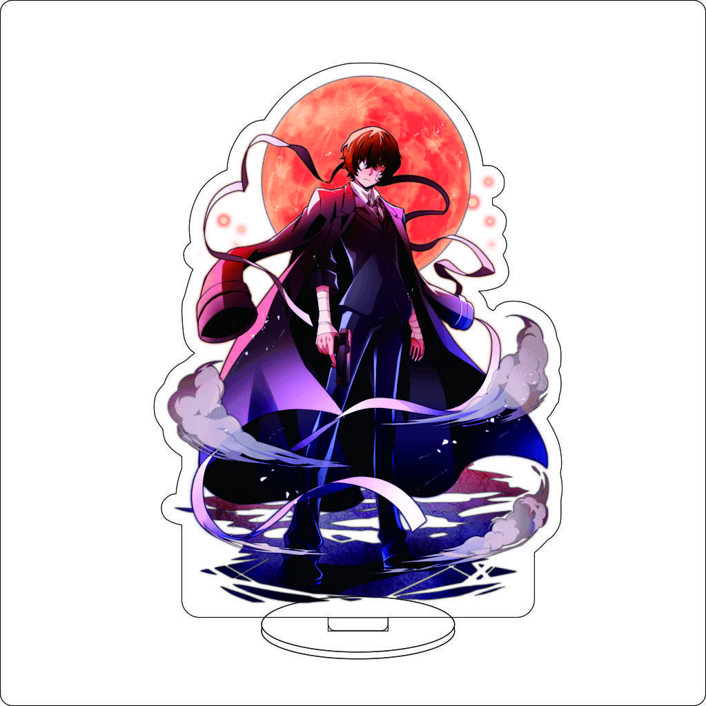 16CM Anime Bungo Stray Dogs Cosplay Ornaments  Edogawa Rampo/Fukuzawa Yukichi/Akiko Yosano  Figure Stand Halloween Gifts