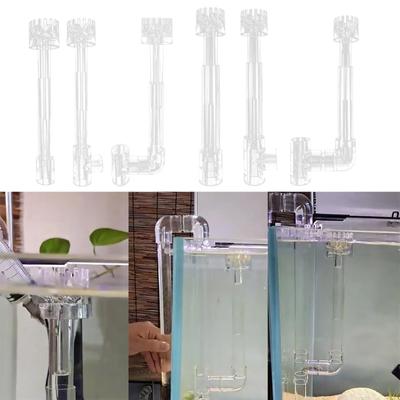 Verbessert die Wasserqualität in Aquarien mit transparentem Kunststoffrohr, Spin Skimmer, Aquarienfilter, Reinigungsteile
