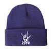 Western Rock ROCK Embroidered Warm Knitted Hat, Woolen Hat, Hip-hop Pullover, Autumn and Winter Unisex Hat, Cold Weather Hat