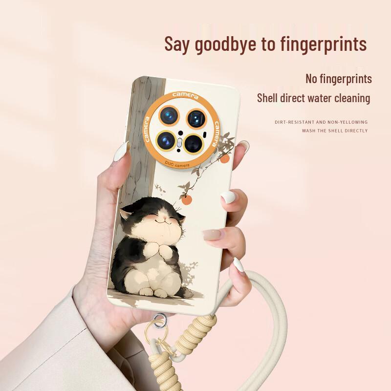 Cute Cartoon Silicone Phone Case with Lanyard for Huawei Mate Series