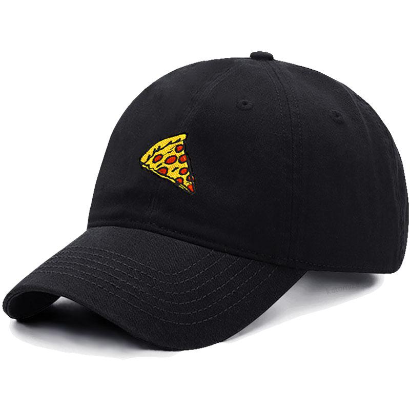 Pizza Embroidered Baseball Cap for Women Men Fashion Adjustable Soft Cotton Dad Hat Unisex Classic Golf Caps