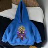 Best-selling children's fashionable hooded sweatshirt - Boy and Girl Goku Pattern Series - Breathable and Cute Outfit