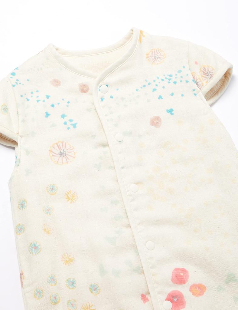 10mois NAOMI ITO Fluffy Gauze Sleeper with Amezaiku (Dimois) - (6-Layer Gauze) 2-Way Sleeves, (18131038)