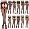 Women Sexy Lingerie Pantyhose Erotic Stockings Medias Hombre Mesh Open Crotch Fishnet Panty Bottoming Lntimate Goods Sexy