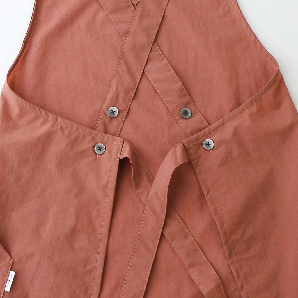 HOUSE WEAR STUDIO Houseware Studio For Free Brick [NAIGAI] Apron, Water-repellent, Nylon, Tie-at-the-back, Long, Women's, Simple, Plain, Women,