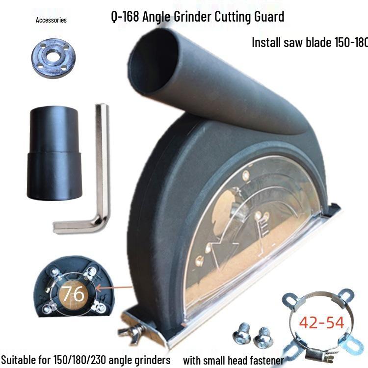 6" and 7" Angle Grinder Dust Cover for Dry Cutting and Grooving