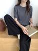 Women's Five-Sleeve Wool Base Layer Sweater - 100% Fine Knit, Autumn/Winter Simple Style