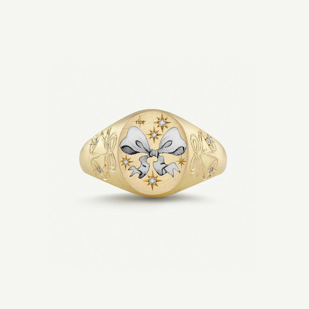 European and American Valentine's Day Lion Mermaid Heart Ring - Stainless Steel with Colorful Vacuum Electroplating