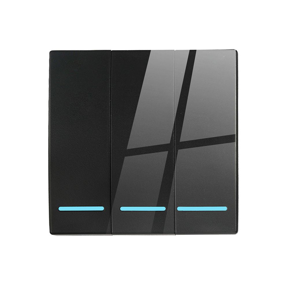 Wall Light Wireless Led Push Button Switch Rocker Switch Remote Transmitter Remote Control Switch