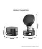 Foldable Vehicle Bracket Vacuum Suction Cup Navigation Bracket for Automobile Double-sided Magnetic Suction Mobile Phone Bracket