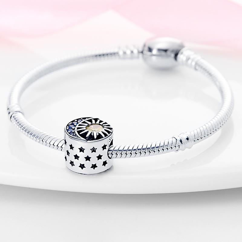 Charm Genuine Copper Plated Moon Sun Circular Bead Fits Bracelets DoItYourself Beautiful Gifts Women Delicate Jewellery Accessory