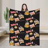 Buldak Spicy Ramen Loves Blanket Quality Warm  Throw Blanket Winter Boy Girl Living Room Graphic Bedspread