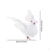Artificial Pigeon Decoration Foam Bird Figurine Artwork Landscape Realistic Sculpture for Porch