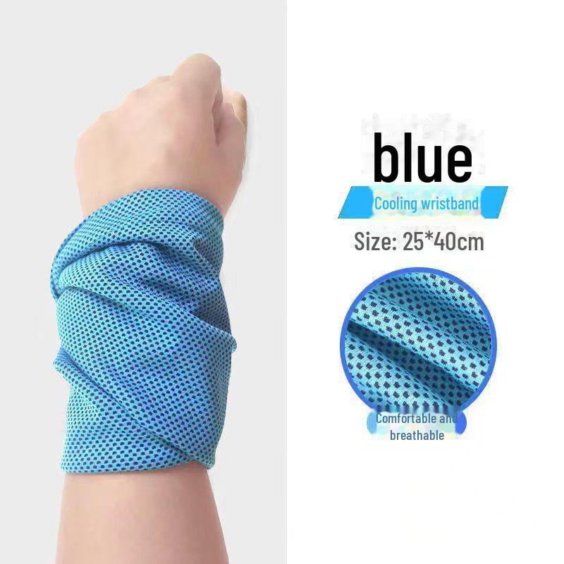 

Охлаждающее полотенце Ice Silk — быстросохнущее, впитывающее пот спортивное полотенце для использования в спортзале и на запястьях Cooling Quick-Dry Wrist Towel