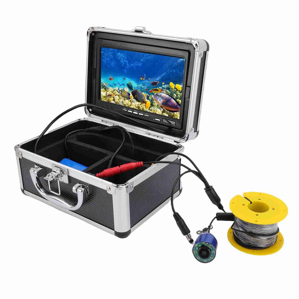 Underwater Fishing Camera 5MP 1080P 195 Degree Wide Angle Lens 7 Inch HD Screen Fish Finder Camera with 20m Cable