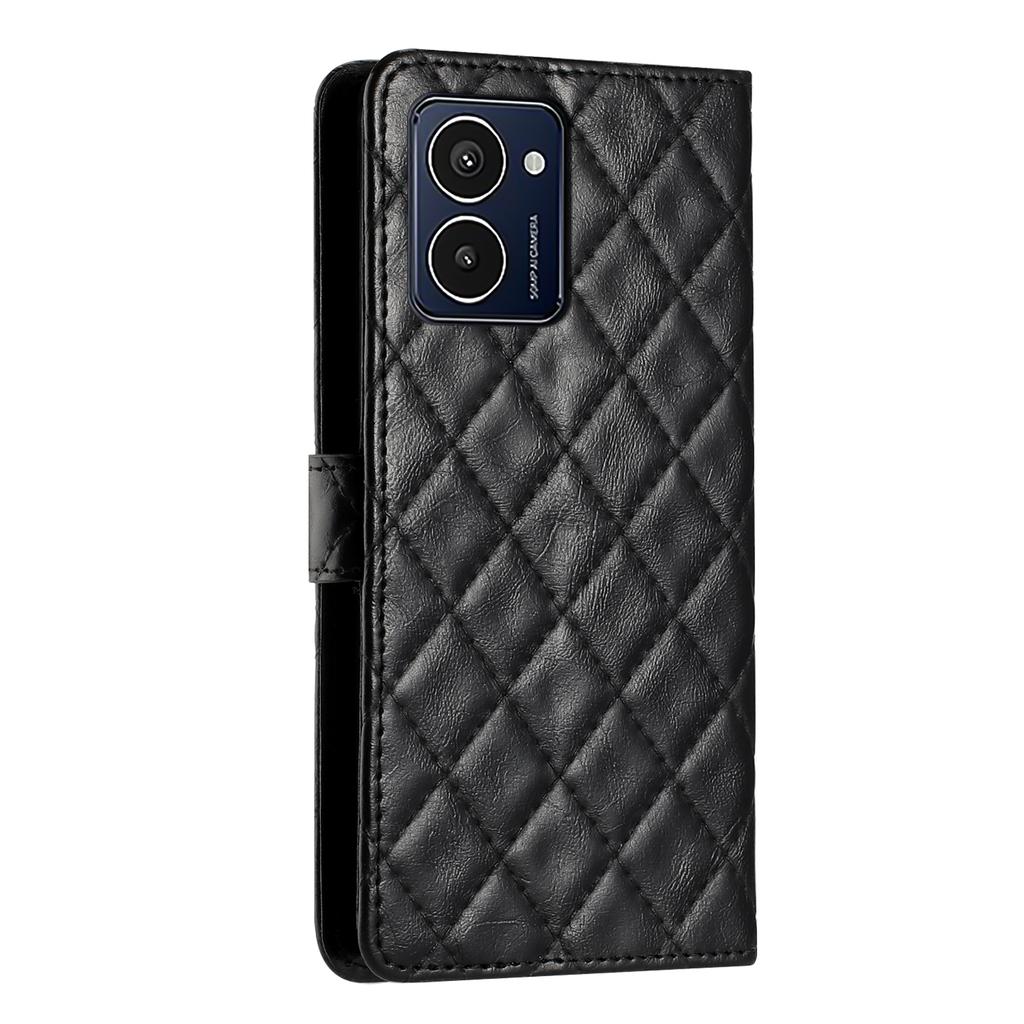 For HMD Pulse Pro Case Classic Rhombus Pattern Leather Phone Cover