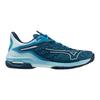 Tennis Shoes Wave Exceed Tour 6 AC Blue Green x White x Turquoise cm 2E [Mizuno] 22.5