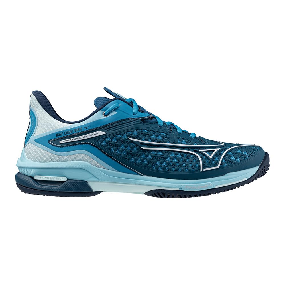 Tennis Shoes Wave Exceed Tour 6 AC Blue Green x White x Turquoise cm 2E [Mizuno] 22.5